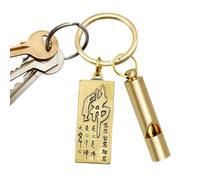 Générique Brass Whistle - Copper, Keychain Whistle, Use Durably | Widespread Adoption Referee Whistles, Outdoor Survival Tool for Camping, Hiking, Wilderness