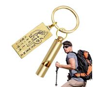 Générique Brass Whistle - Vintage Coaching Signal Whistle, Metal Sound Tool | Professional Training Outdoor Alert Device, Loud Survival Signaling Tool for Camping Hiking Wilderness Rescue