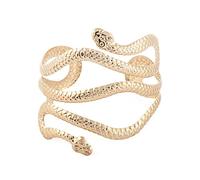 Générique Brassard de bras en métal pour Couleur or argent Brassard serpent Manchette réglable Supports de manches de chemise pour Supports de manches de chemise en alliage pour danse