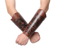 Générique Brassards Médiévaux en Cuir PU avec Boucle, Protège-Bras Knight Retro Renaissance célibataire