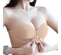 Générique Brassière Femme, Soutien-Gorge sans Bretelles à Fermeture Frontale Antidérapant pour Femmes, Push Up, sans Coutures, Confortable
