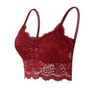 Générique Brassière Soutien-Gorge sans Armature Dentelle Sexy Respirant Confortable pour l'Entraînement Physique Yoga pour Femme (sans coussinet de poitrine) S-3XL