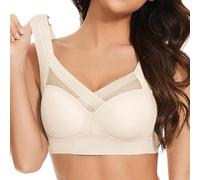Générique Brassière Sport Femme Soutien Gorge Allaitement Push Up Blanc Taille XL Haut Soutien Gorge Dos Nu Forte Poitrine Confort Vêtements Femme Grossesse Sous Vetement Lingeries Sexy Classiques