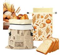 Générique Bread Bags for Homemade Bread 2 Piece Portable Reusable Freshness