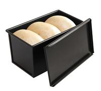 Générique Bread Pan with Lid for Baking,Non Stick Bread Mold Aluminum Alloy | Easy Demoulding Household Baking Molds, Heat Resistant Kitchen Toast Pan for Bakery, Home, Cafe, Restaurant