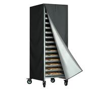 Générique Bread Rack Cover with Zipper - Heavy Duty Oxford Cloth | Dustproof and Waterproof Protector for Baking Stands and Shelving, Portable Storage Guard for Kitchen Garage RV Dormitory Use