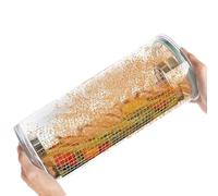 Générique Breader Bowl Shaker for Frying - 360-Degree Batter Mixing Container | Clear Chicken Flour Shaker Bowl with Lid,for Cooking Kitchen Baking Camping Meal Preparation Deep Frying