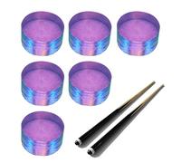 Générique Break Cue Tip - 1,46 Cm en Acrylique Haute Dureté, Lot De 6 | De Queue Ďe Billard en | Remplacement Professionnel Đe La Pointe D́e Saut pour Billard, Entretien Anti-Rayures