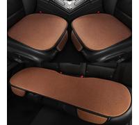 Générique Breathable & Anti-Slip Viscose Filament Car Seat Covers, Breathable Non-Slip Refreshing Car Seat Pad, Ice Silk Non-Slip, Wear-Resistant Cotton for Trucks, Sedan and SUV (Brown)