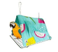 Générique Breathable Bird Hammock - Triangular Parrot Swing Mat, Conure Bed, Hanging Bird Nest for Cockatiel Conure Pigeon Lovebird Canary Finch, Soft Cage Accessory for African Grey and Cockatoo