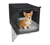 Générique Breathable Crate Cover, 4 Sided Waterproof Oxford Cloth, Kennel Cover with Ventilated Design, Pet Shelter, Crate Accessory with Easy Fit, Home Tool for Small and Medium Breed