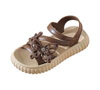 Générique Breathable Girls Sandals For Toddlers And Kids Lightweight Comfortable Casual Outdoor Play Shoes For Everyday Wear (Khaki, 32 Big Kids)