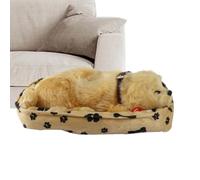 Générique Breathing Dog Stuffed Animal - Calming Plush Toy for Kids Sleep Comfort | Soft Polyester with Gentle Motion Simulation Module, Soothing Nighttime Companion, Relaxation Aid Plush Pet