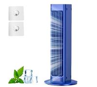 Générique Breezamax, Portable Air Conditioning Fan Desktop Shaking Head Wall MountedBeat the Scorching Heat & Humidity Instantly, With Hook Portable (Blue,Plugging in)
