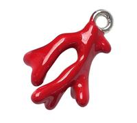 Générique Breloque en forme de goutte de coraux artisanaux, pour colliers, porte-clés, artisanat, accessoire de bijoux en alliage robuste, breloque de bijoux polyvalente
