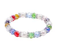 Générique Breloques De Bracelet Bijoux Fashion Bracelet Shiny Colorful Imitation Pearl Bracelet Bracelet Women Jewelry Birthday Avec Poignet Connecté Anneaux (A, One Size)