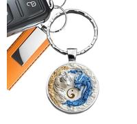 Générique Breloques de en forme de dragon et de tigre, accessoire porte-clés avec pendentif 2D, décoration de élégante pour femmes et hommes, à main, portefeuille, à dos, cadeau de Noël, nouvel