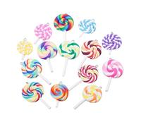 Générique Breloques Pendentifs Plusieurs styles Lot de 20 en Argile Polymère Forme Sucette, Légères et Portables Accessoires Stylés et Créatifs pour Créations DIY Plusieurs styles