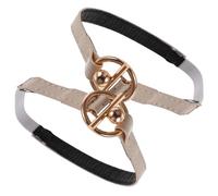 Générique Brides Élastiques pour Chaussures à Talons Femmes en Cuir Pu Beige, Maintien Serré et Confortable pour Danser, Sangles Ajustables Antidérapantes, 1 Paire