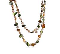 Générique Brins Perles Coquille Collier De Perles Styles Bohème Multicolore Perle Clavicule Chaîne Bijoux Faits À La Main Bohème Double Couche Collier