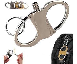 Générique Briquet Porte Clés, Allumettes étanches, Kit D'allumage d'urgence Portable for L'alpinisme, Kit D'allumage de Feu en Pierre et Acier for Camping, Voiture et Maison