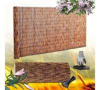 Générique Brise Vue en Roseau Naturel 30cm À 180cm Hauteur Canisse Bambou Palissade Terrasse Exterieur 80cm À 1500cm Longueur Brise-Vue Balcon, Clôture De Protection Séparation De Jardin