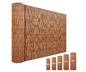 Générique Brise Vue en Roseau Naturel Claustra Bois Exterieur Clôture en Bambou Panneaux De Clôture en Roseaux 80cm 90cm 100cm 110cm 120cm 130cm 140cm Hauteur pour Balcon, Terrasse Et Jardin