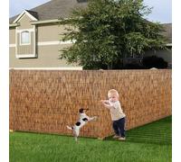 Générique Brise Vue en Roseau Rouleaux De Clôture Naturel Store Rouleau Bambou Séparateur Décoratif 60cm 90cm 122cm 153cm 183cm Clôture D'intimité filtrage de la lumièr