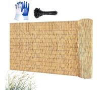 Générique Brise Vue Jardin Canisse en Bambou Naturel Clôture Extérieur Rouleaux Occultant Panneau pour Patio Pergola Protection Contre Le Vent Et Soleil Attaches Incluses 30-200cm(Nature,50x180cm)