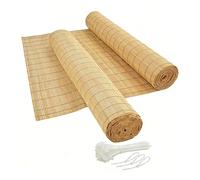 Générique Brise-Vue pour Clôture, en Cannes De Bambou Naturel Épaisses, Panneaux Robustes, Droits Et Faciles À Découper, Stores Enrouleurs, Brise-Vues, Jardin(Width 2.2m x Length 2.5m)