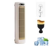 Générique Briza Ac, Aira Breeze, Quiet With 3 Speeds, Fan Bladeless, Small USB Rechargeable,Ultra Energy-Efficient, Filters Out Air Impuritiefor Bedroom Office (Beige)