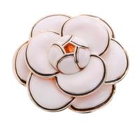 Générique Broche Camélia en Alliage Doré, Épingle Solide pour Femme, Accessoire Vestimentaire Élégant, pour Robes, Pulls et Tailleurs, Bijou Original pour Mariage et Présents Féminins