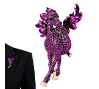 Générique Broche Cheval, Broches Cheval En Strass Tendance, Épinglettes Animaux Du Zodiaque Pour Femmes, Accessoires De Fête Décontractés, Pour Pulls, Chapeaux, Foulards, Sacs De Mariage
