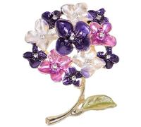 Générique Broche Épingle à Revers en Alliage de Zinc Forme Boules de Fleurs Vintage pour Femmes, Décoration Élégante de Tenue Lors D'événements Importants