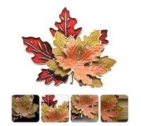 Générique Broche Feuille D'érable Petite Taille en Trois Couches Émail Goutte D’huile, Épingle de Poitrine Délicate pour Fêtes et Décoration, Accessoire Mode Féminin Présent de Noël