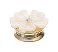 Générique Broche Fleur Coquillage Magnétique en Coquille Naturelle Blanche Petite Taille Légère Accessoire Vestimentaire Féminin pour Vêtements Fêtes et Occasions Spéciales