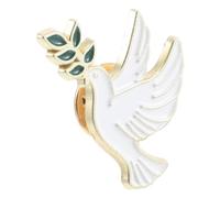Générique Broche Oiseau la Paix en Métal Rameau D'olivier Épingle Paix Décorative pour Vêtements Paquet et Pochettes Unisexe Présent Raffiné Quotidien et Soirée
