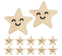 Générique Broches Épingles Étoiles à 5 Branches en Alliage Or, Lot de 12 Pièces, Résistantes Décoloration, Accessoires Polyvalents pour Fêtes et Paquet à Dos
