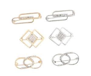 Générique Broches Mini 6 Pièces Épingle de Sécurité pour Jupe et Cardigan Fixation Ajustable pour Célébrations