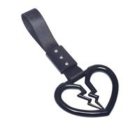 Générique Broken Heart Car Handle Strap - Rear Bumper Warning Decor Bus Handle | Heart Car Handles Hand Strap, Auto Rear Bumper Warning Drift Charm Rings For Cars Internal External Decoration