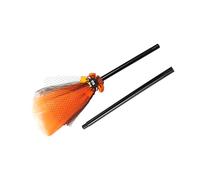 Générique Brome De Sorcière Pour - Accessoire De Cosplay D'Halloween 80cm, Accessoire De Truc Ou De Traitement Portable, Prétend Jouer Avec Jouet | Costume De Sorcière Broomstick Pour Filles Garçons