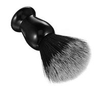 Générique Brosse à Barbe En Mousse Kit Barbe Homme Coiffeur Se Soucier Rasoir La Cire Pierre à Raser Accessoires De Barbe Pour Hommes Blaireau Synthétique Gel Saborder Manche En Bois Black