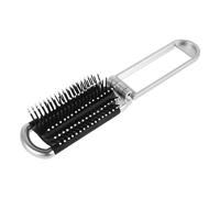 Générique Brosse à Cheveux Pliante Avec Miroir Brosse Dé êlante De Voyage Peigne Pliable Pour Cheveux Secs Et Humides Accessoire Pratique Pour Retouches En Déplacement