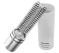 Générique Brosse à Cheveux Retractable en Abs Blanche pour Femmes Massage du Cuir Chevelu et Coiffage Sèche-cheveux, pour Voyage et Usage Quotidien