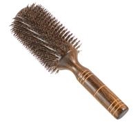 Générique Brosse à Cheveux Ronde Extra-Large en Bois Poils de Sanglier pour Cheveux Bouclés Brosse Coiffante Séchage Rapide Outil Professionnel pour Brushing et Mise à Domicile