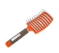 Générique Brosse à Cheveux Vented Démêlante Paddle pour Brushing Massage Forme Courbe Pointe Boule en Plastique Adaptée à Femmes Utilisation à la Maison