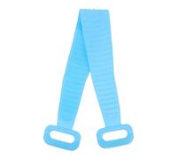 Générique Brosse à dos exfoliante double face en silicone couleur bleu ciel, conçue pour le bain domestique, avec forte friction pour un gommage efficace du corps