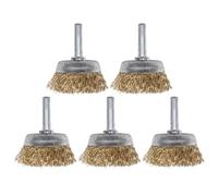 Générique Brosse à Fil Acier Inoxydable 5 Pièces Pour Perceuse Électrique Accessoires De Polissage Et Décapage Pour Tubes Et Surface Métallique En Atelier
