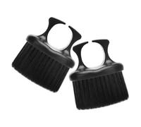 Générique Brosse à Moustache pour Hommes 2pcs Design Anneau Portable en Nylon et Pp pour Nettoyage Barbe et Coiffure en Salons de Coiffure ou Extérieur