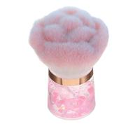 Générique brosse à ongles outils de maquillage brosse à poussière pour nail art pinceau poudre blush pinceau fard à joues en poudre brosses de maquillage brosse dépoussiéreuse Plastique rose